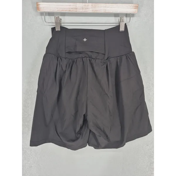 Halara Womens Athletic Shorts Black Crossover Waistband Softlyzero Airy M - Image 3