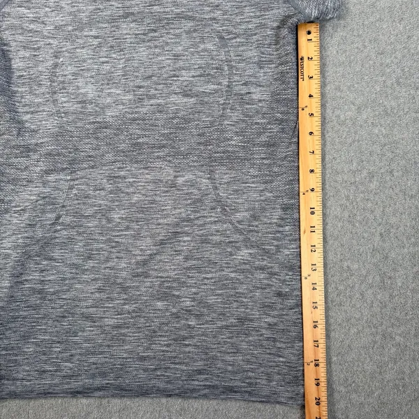 Lululemon Swiftly Tech Short Sleeve Shirt Women's 12 Heathered Gray Stretch Yoga - Image 5
