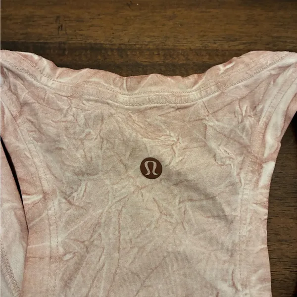 Lululemon Love Tank Top Size 8 Pink Summit Wash Smoky Topaz Shirt - Image 3