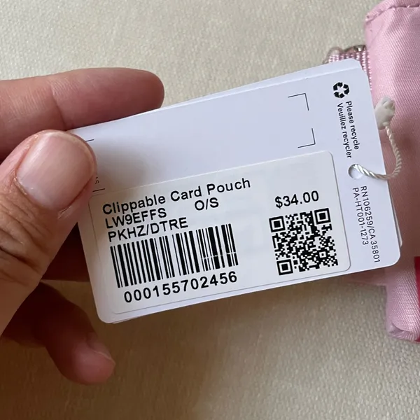 Lululemon Clippable Card Pouch - Pink Haze - Image 5