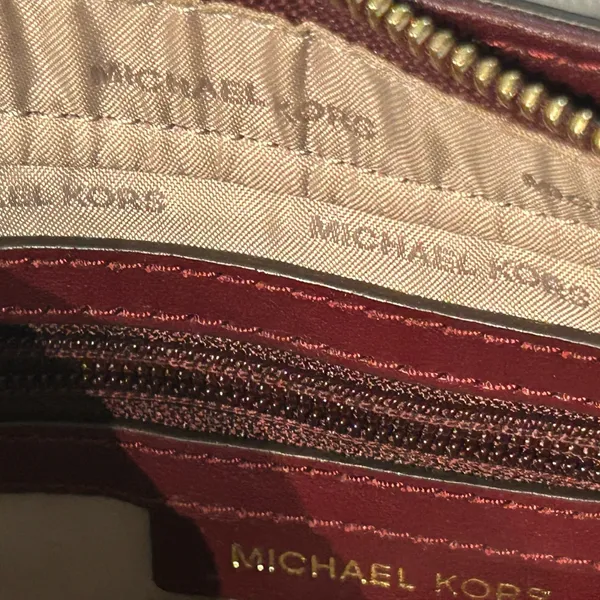 Michael Kors Burgundy Crossbody Bag - Image 6