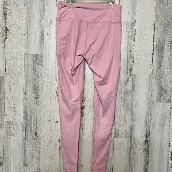 Saski Collection High Waist Full Length Leggings Womens Large Pastel Baby Pink - Image 4
