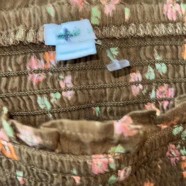 ✨ NWOT✨Aerie Square Neck Smocked Bishop Sleeve Crop Top ✨ - Image 4
