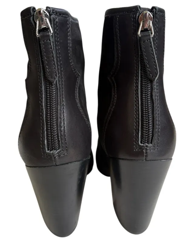 EUC Dolce Vita Leather Noraya Western Heeled Boots Black Size 7.5 - Image 4