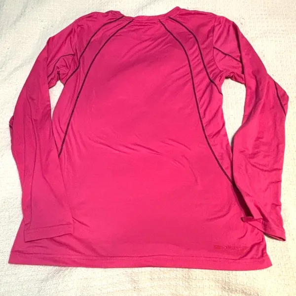 Ariat Tek Long Sleeve Performance Shirt Hot Pink Stretch Athletic Sz M Women's - Image 4