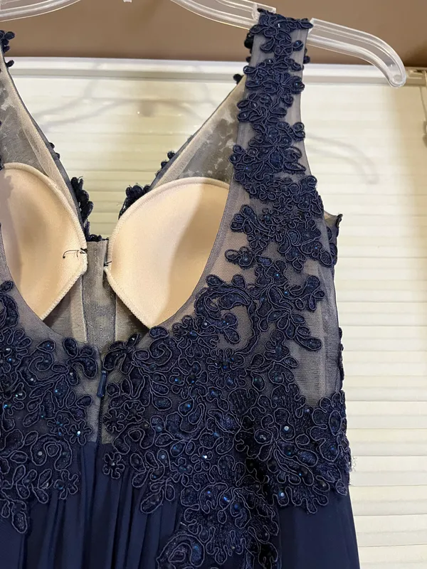 Sherri Hill Blue Prom Dress - Image 4