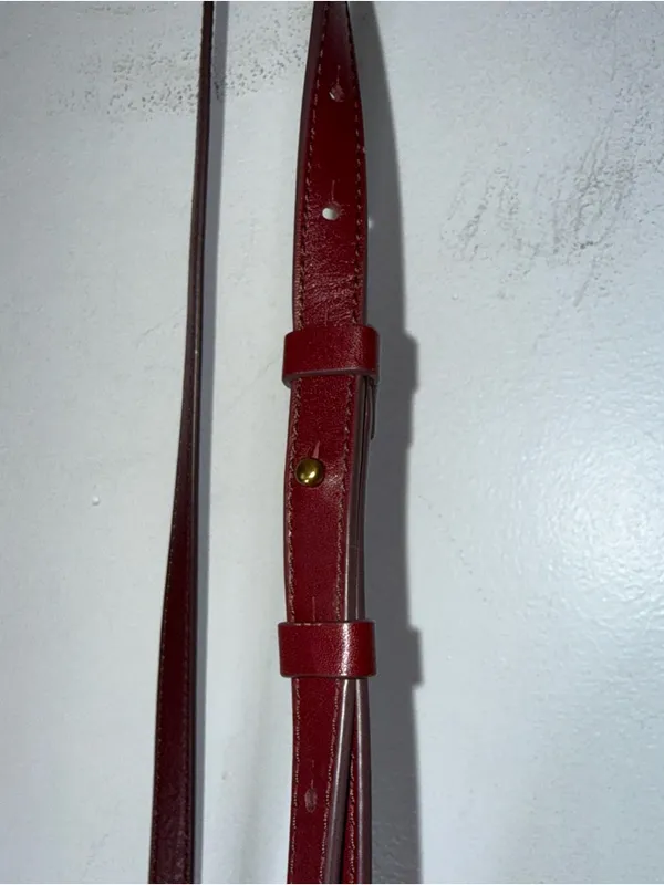 Fossil GiGi Drawstring Cross Body Patchwork‎ Purse Leather & Suede Purple - Image 4