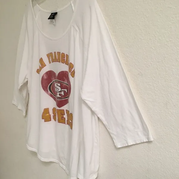 NFL Team Apparel S.F. 49ers 3/4 sleeve T-shirt 18‎ - Image 3