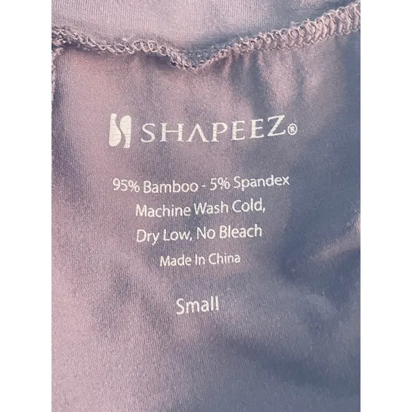 Shapeez Gray Bamboo Spandex Button Down Pajama Set Small Long Sleeve Wide Leg - Image 8