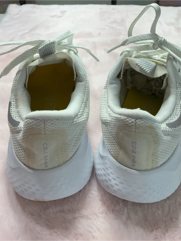 Cole Haan zero grand White Athletic Sneakers with Yellow Accents b104 - Image 5