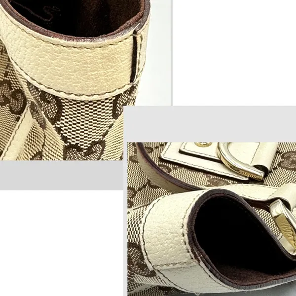 Gucci Beige/Cream GG Canvas And Leather Abbey D-Ring Tote - Image 12