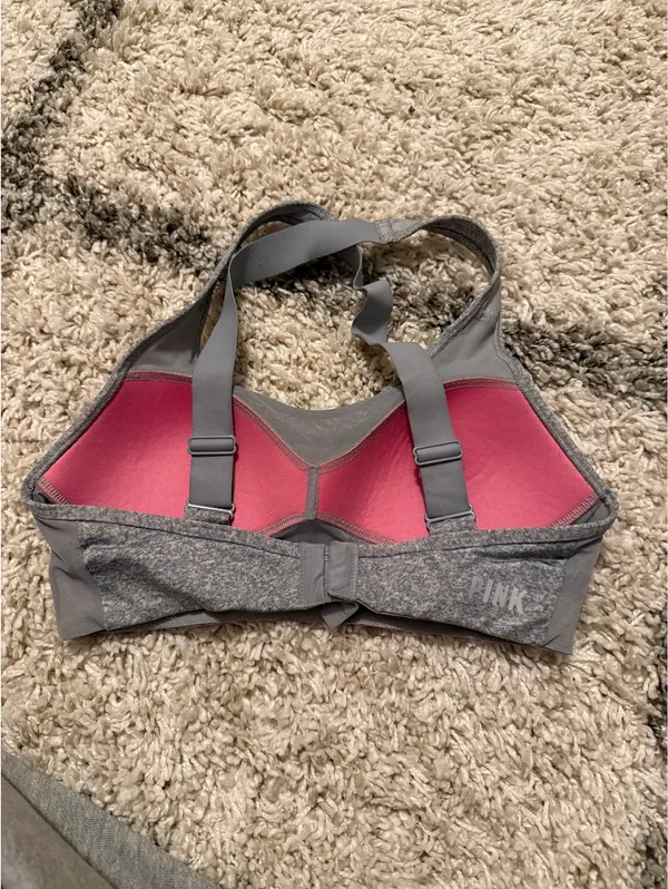 PINK Victoria's Secret Sports Bra Pink - Image 2