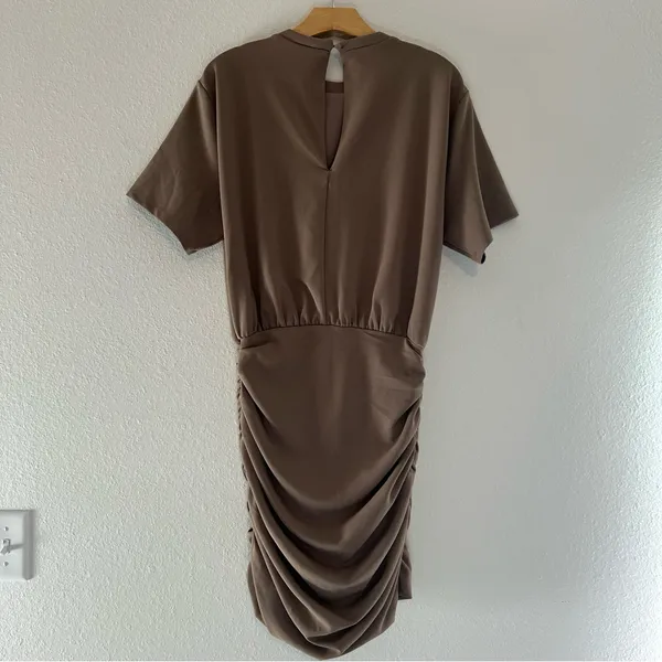 Abercrombie & Fitch Ruched Short Sleeve Mini Dress - Image 7