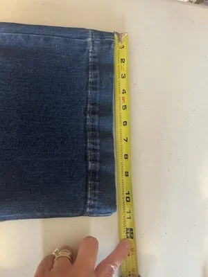 J.Crew Full Length Wide Leg Denim Jeans Womens 31 Blue High Rise Casual‎ - Image 9