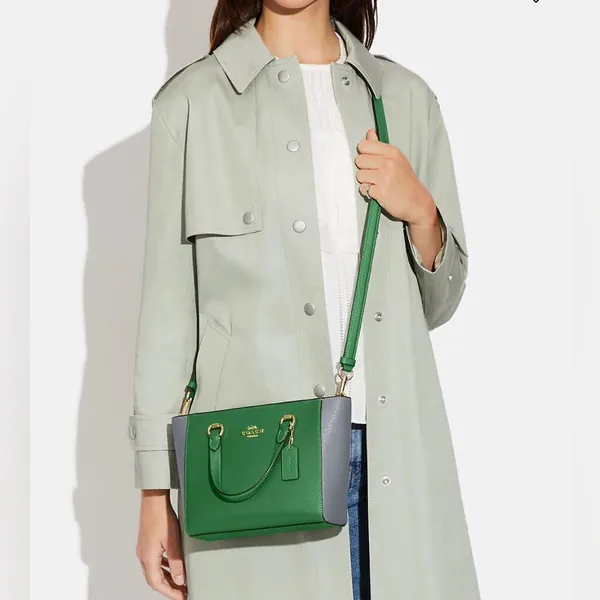 NWT Coach Alice Satchel Bag In Colorblock‎ - Image 9