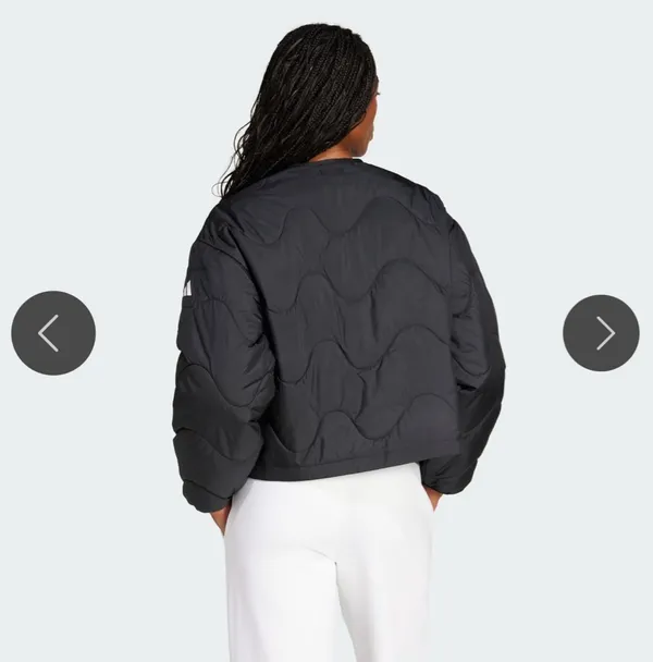 Adidas Women’s NUGANIC INS Black Jacket - Image 7