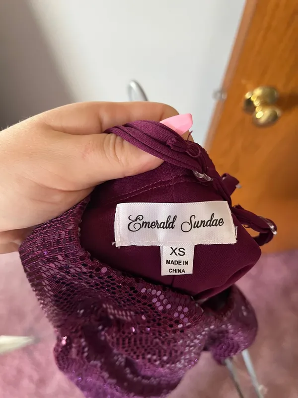 Lulus Purple Sequin Mini Dress - Image 3