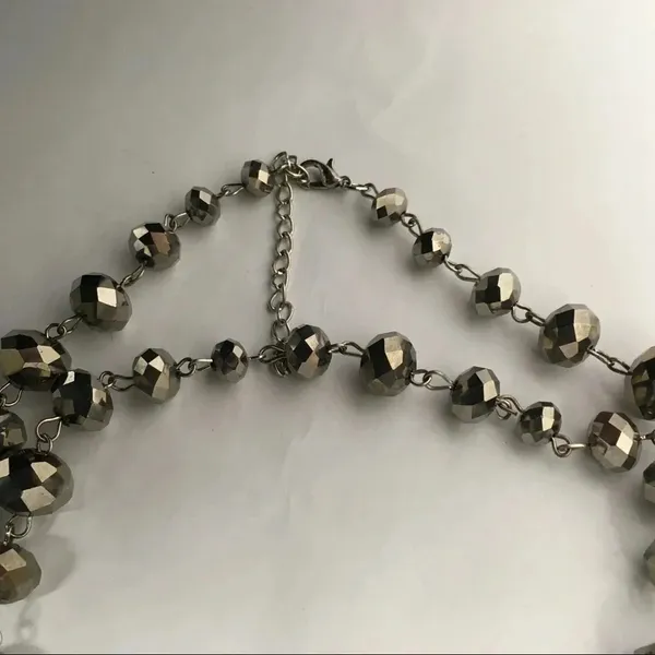 Long Faceted‎ Bead Necklace - Image 3