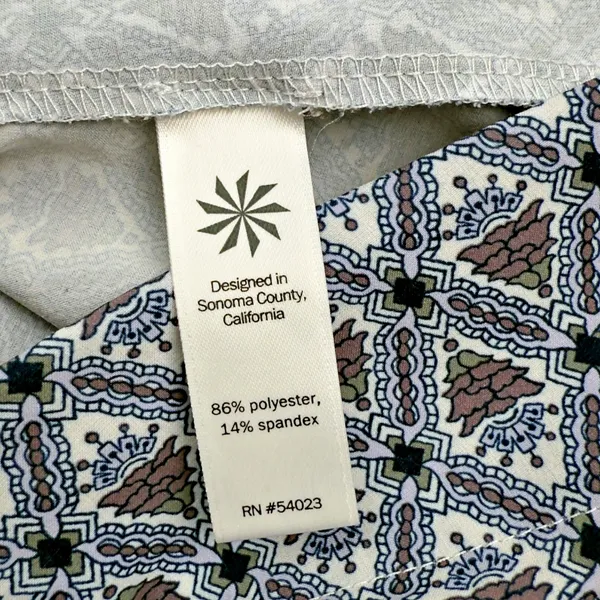 Athleta  Hudson Board Shorts Geometric Blue Brown - Image 5