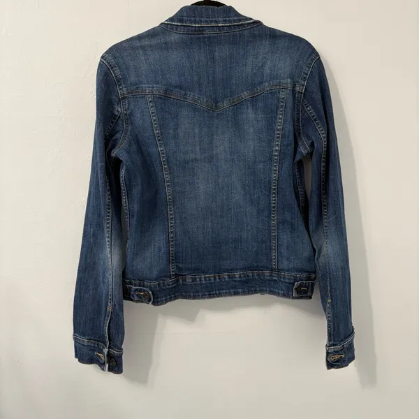 Levi's Blue Denim Button Front Jean Jacket Sz M - Image 3