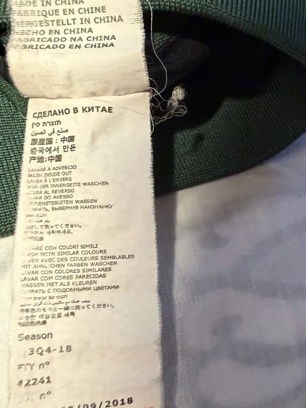 Kappa women cropped green jacket size S - Image 9