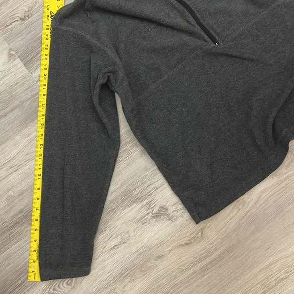 Gray 1/2 Zip Pullover Long Sleeve Lightweight Unisex Sweatshirt Size XL - Image 12