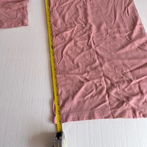 Jumpsuit Sz‎ L Smocked Stretch Pink Pull On Wide Leg High Rise Tank Cisono - Image 10