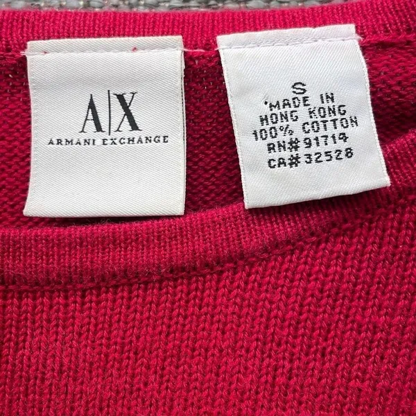 Armani Exchange AX Sweater Red Small‎ - Image 6