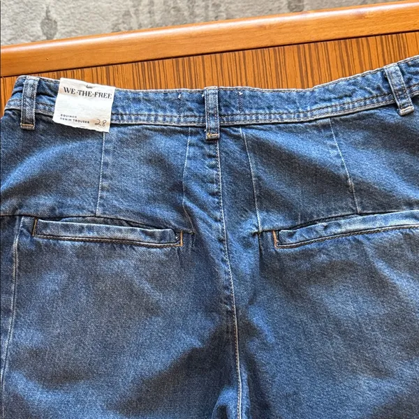 We The Free Wide Leg Blue Jeans! - Image 9