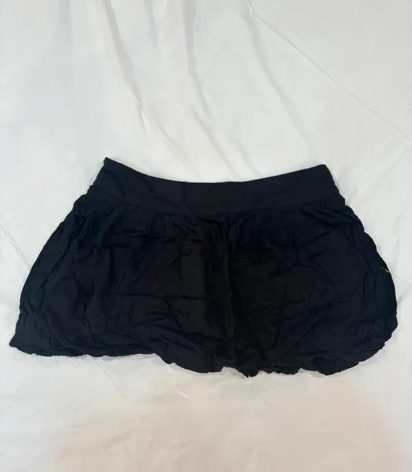 Stradivarius New Collection Black Rhinestone Mini Skirt Size 36 - Image 2