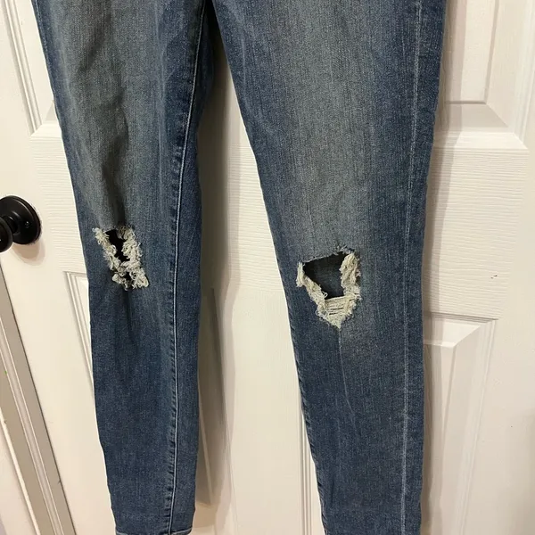 Good American Good Legs‎ Indigo Blue Distressed Size 2 / 26 - Image 5