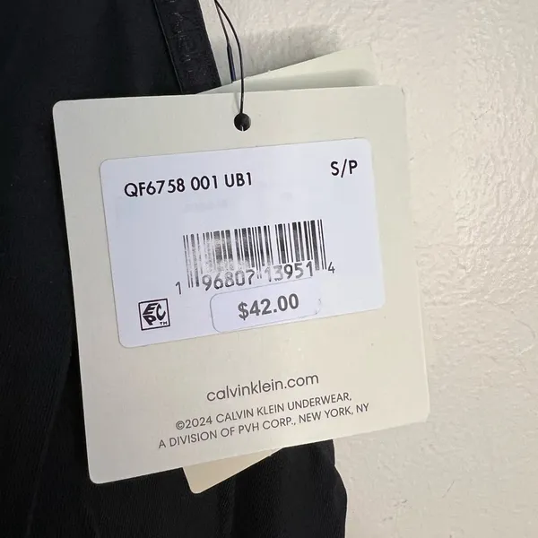 Calvin Klein‎ Black Wireless Triangle Bralette with Adjustable Straps - Image 3