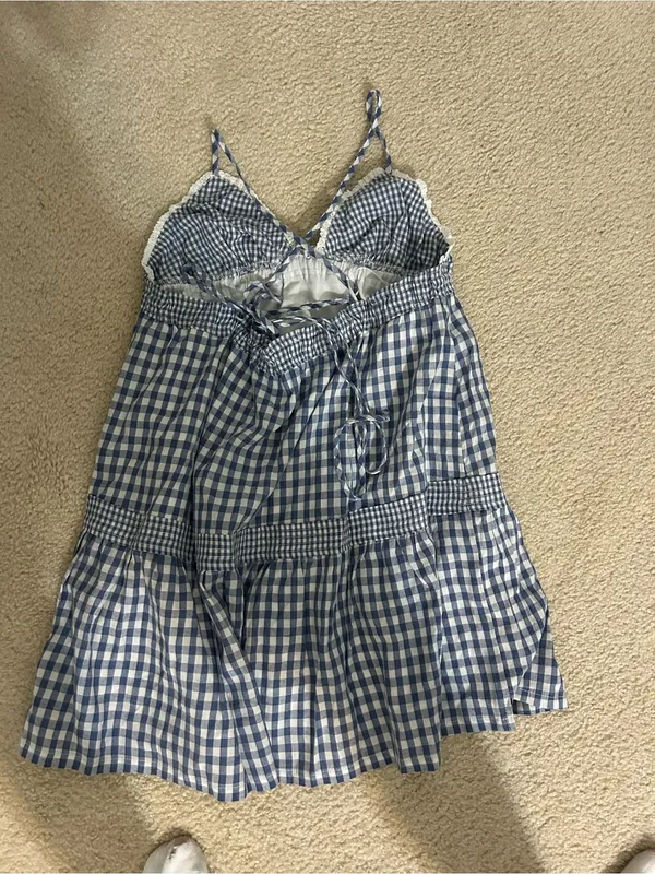 Blue Gingham Dress - Image 2