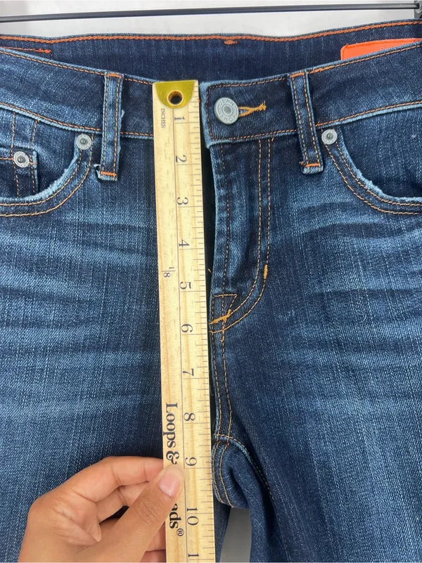 Jean Shop Cindy Cuffed Skinny Jean Dark Wash Denim Women's Size‎ 27 - Image 9