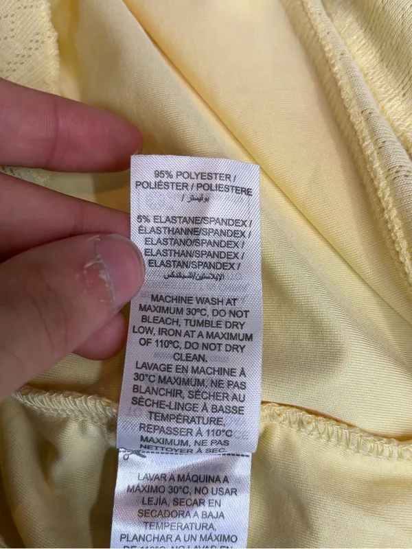 Edikted Yellow bohemian girly Ruffled Slip Dress with Pink Rose Accent size xs - Image 12