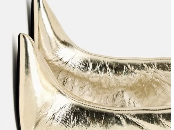 Zara Metallic Gold Over-the-Knee Pointed Stiletto Boots - Image 3