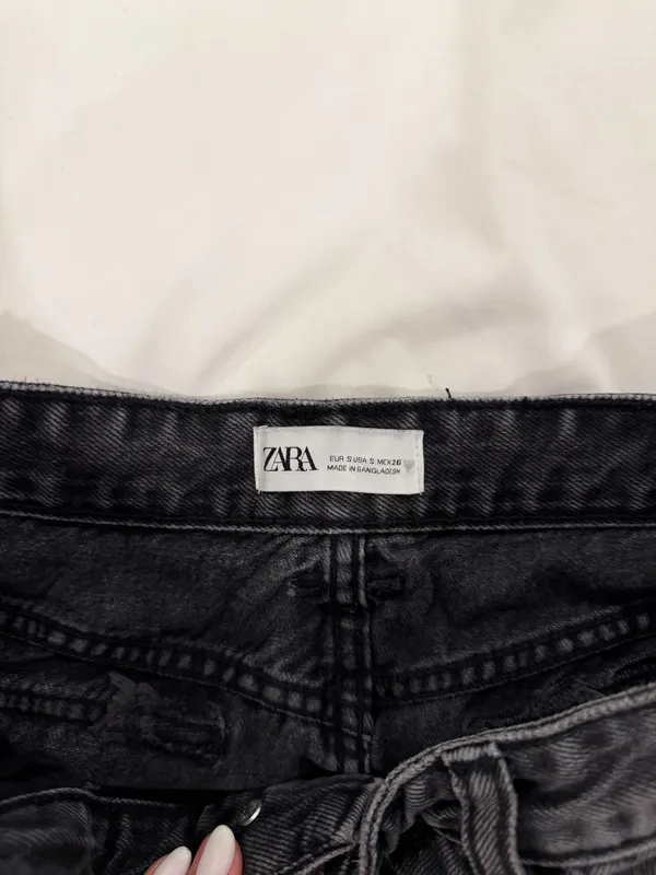 ZARA Jean Cargo Mini Skirt - Image 2
