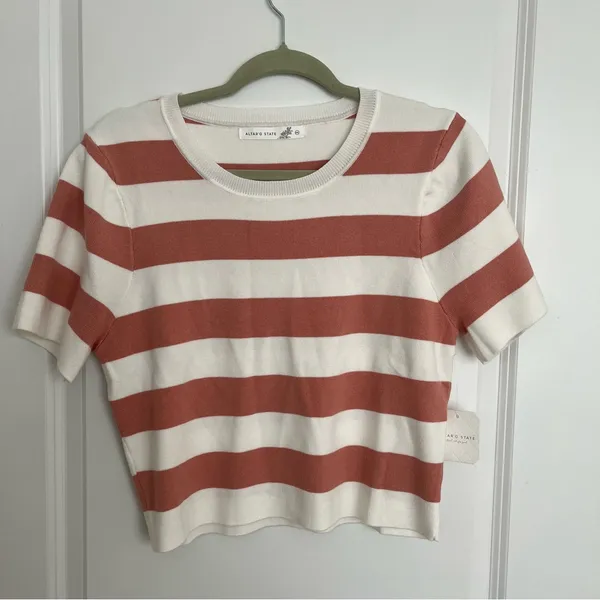 NEW Altar’d State Striped Crop Top Size XXL NWT - Image 4