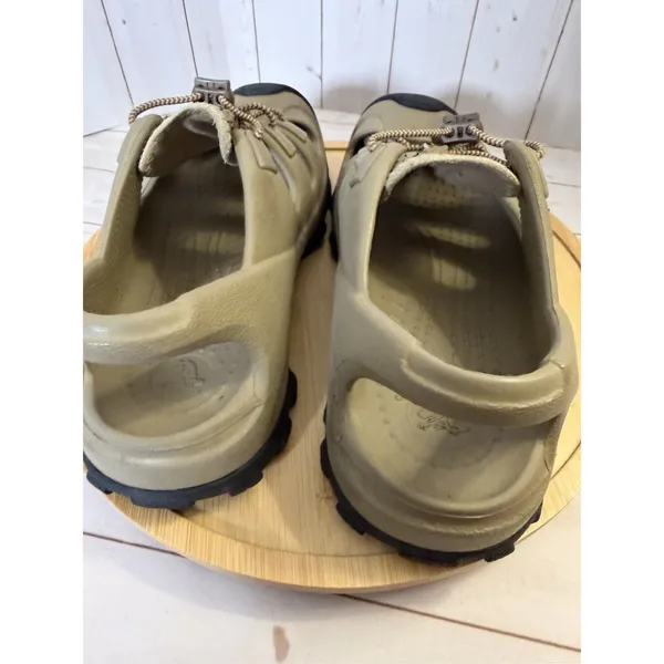 Crocs Swiftwater Mesh Deck Sandals Mens Khaki Tan Closed Toe Fisherman Water - Image 6