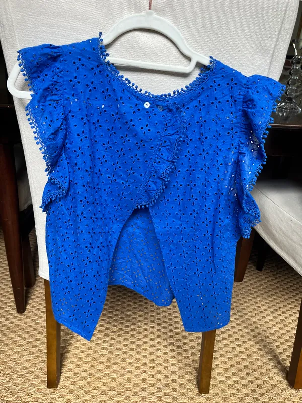 blue zara top  - Image 2