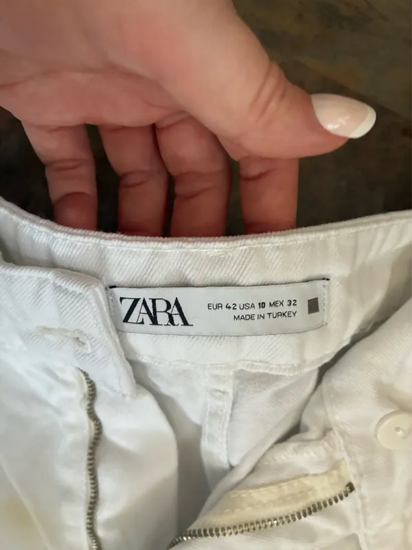 Zara Wide Leg Denim Jeans - Image 6