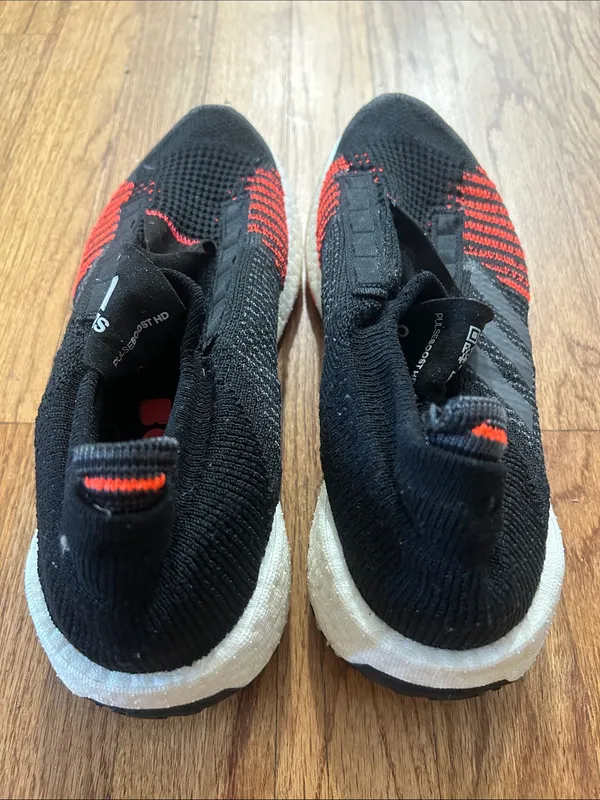 Adidas Men Pulseboost Hd Running Shoe Sneaker Core Black/Grey Five/Solar Red 9.5 - Image 7