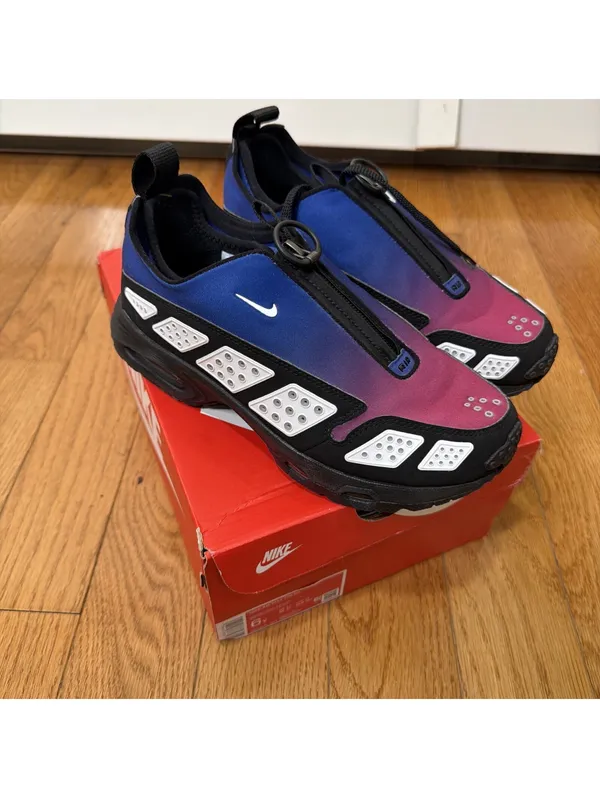 Women’s Size 7 Nike Air Max Sunder Max Deep Night Purple And Blue - Image 3