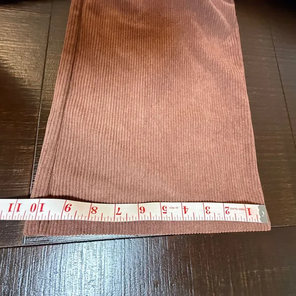 Commense Womens Brown Corduroy Wide Leg Pleated Trousers High‎ Waist Size M NEW - Image 5
