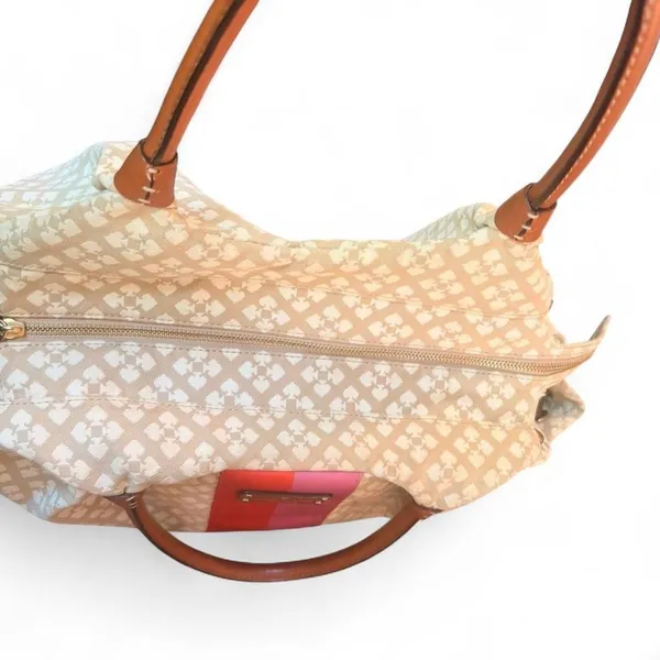 Kate Spade New York Spade Flower Jacquard Canvas Large Tote Diaper Weekender - Image 4