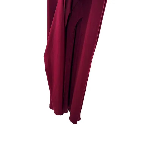 BHLDN Rossi Crepe Maxi Dress Burgundy Off Shoulder Formal‎ Wedding Guest 4 - Image 10