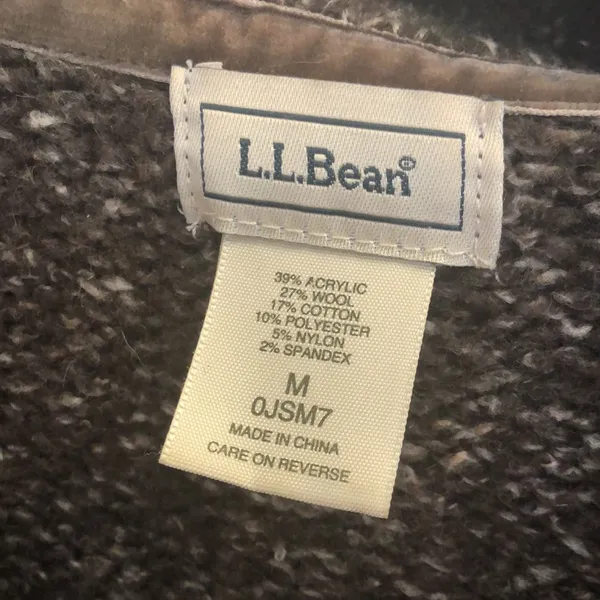 L.L. Bean Brown Wool Blend Sweater - Image 3