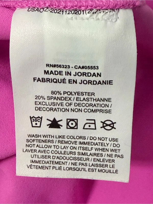 Nike One Pink Fitted Women's Dri-FIT Cropped Tank Top Small - Image 8