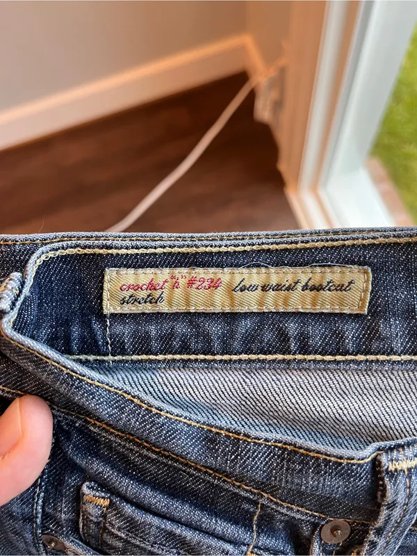 Citizens of Humanity Crochet h 234 Low Waist Bootcut Jeans Women 27 Y2K - Image 8