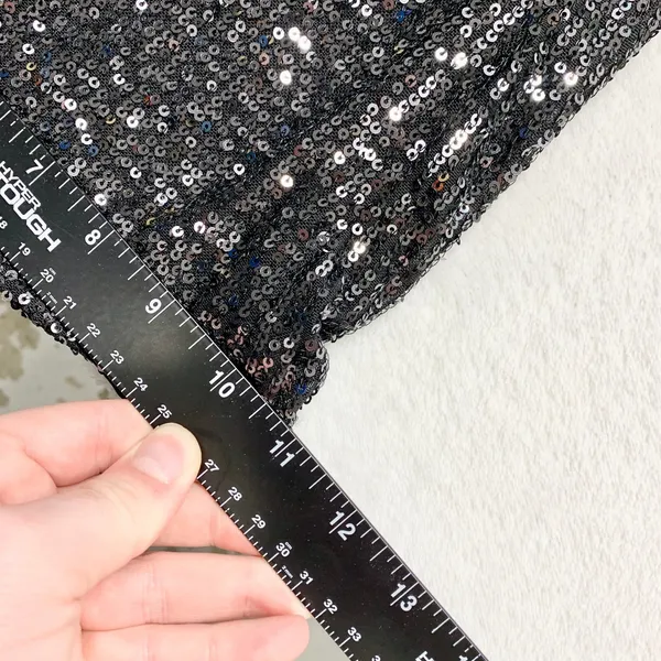 White Fox Sequin Flare Pants‎ Womens Sz S Black Sparkly Wide Leg Party Polyester - Image 3